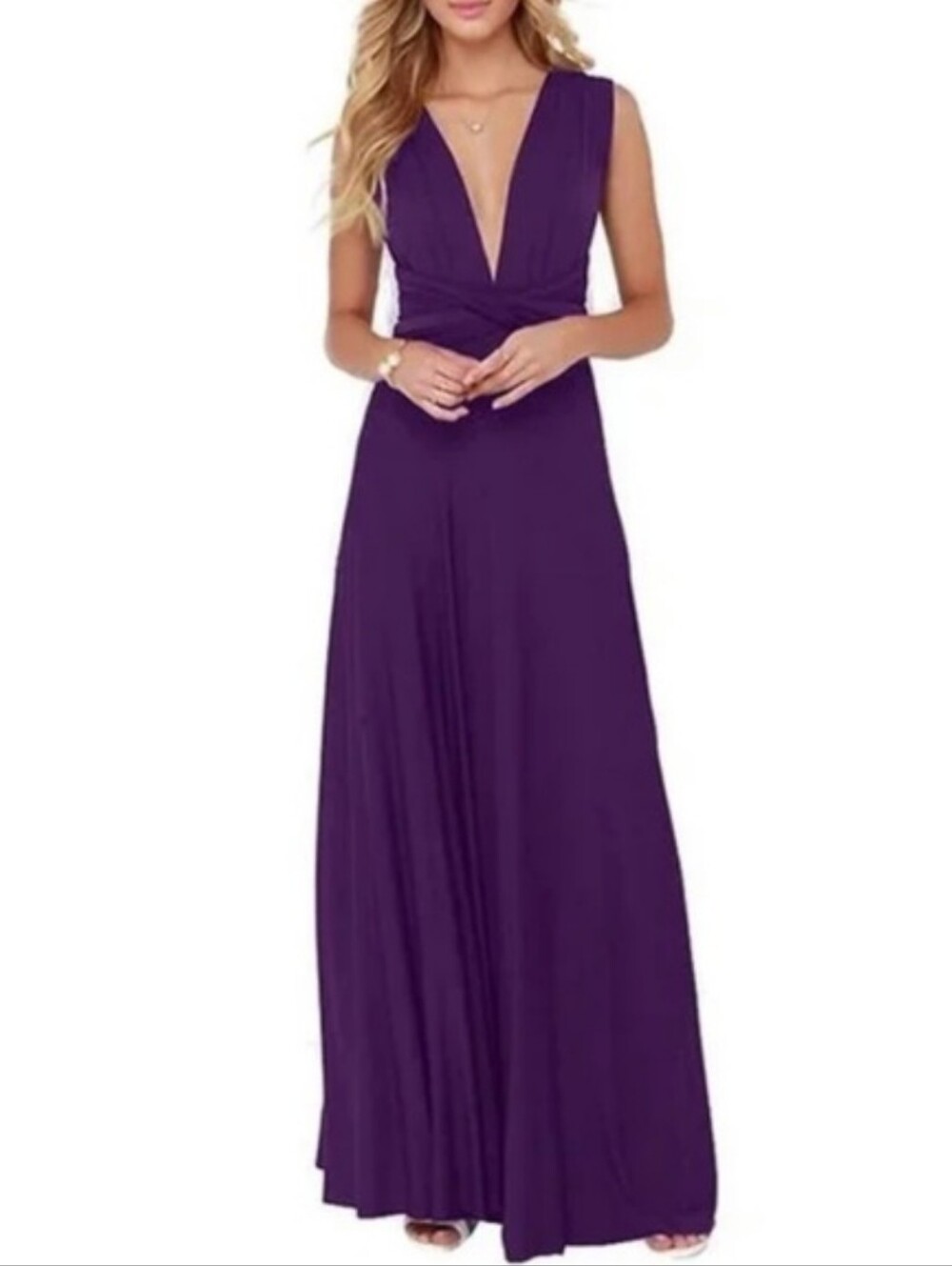 Sakura Maxi Convertible Dress Plum Purple One Size